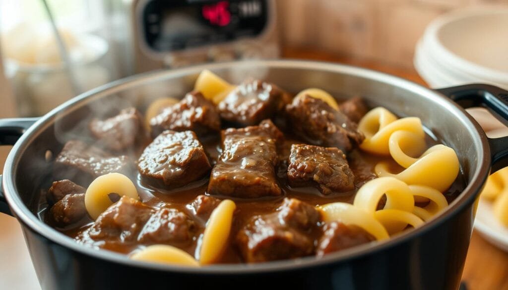 beef tips cooking time