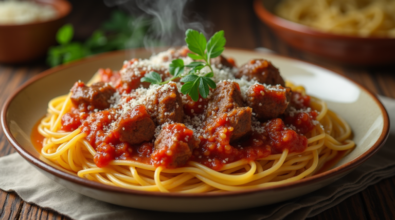 Slow Cooker Beef Pasta Recipe with Angel Hair