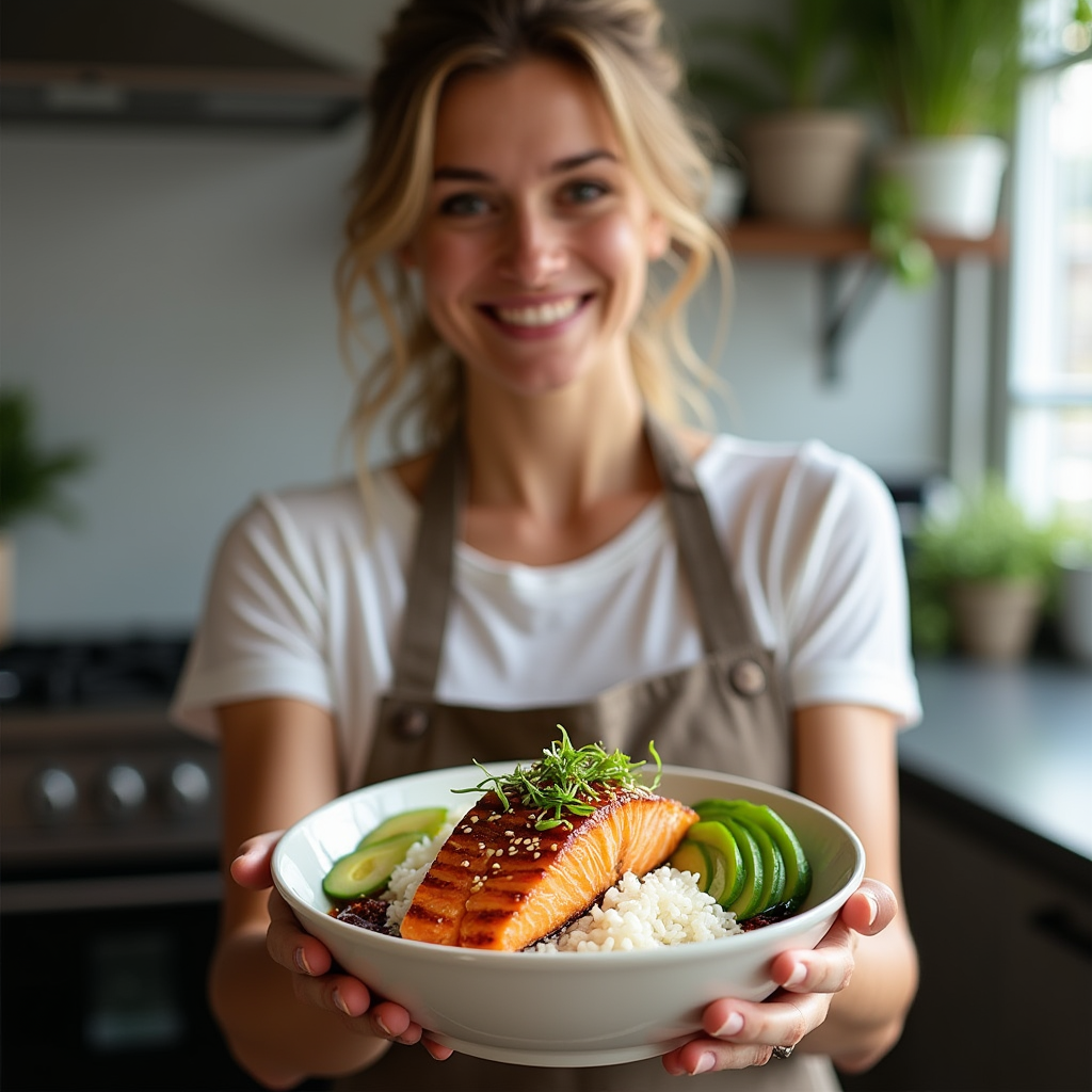 salmon rice bowl recipe